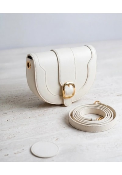Biem Accessory Biem Beyaz Oval Omuz Çantası Çok Renkli