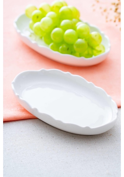 Acar Nirvana Oval Kayık Tabak - 15 cm