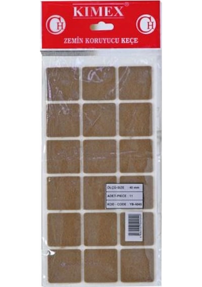 Canex Zemin Koruyucu Yapışkan Keçe 2,5X2,5 Mm Kare