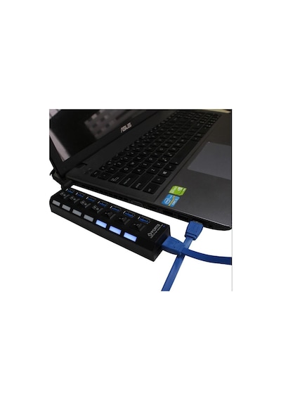 7 Port Usb 3.0 Hub Çoklayıcı Aç/kapa Tuşlu, Yüksek Hızlı Usb Splitter