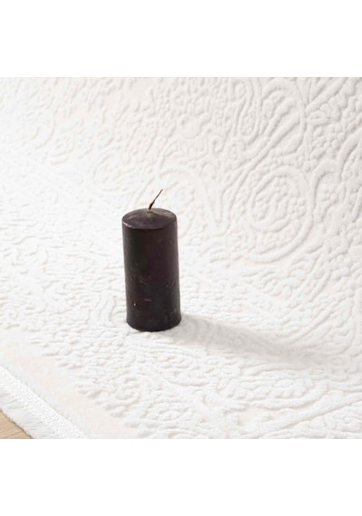 Krem Klasik Madalyon Desenli Halı - Mk0561krl
