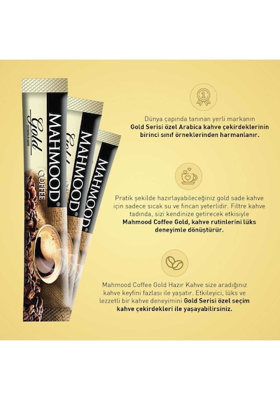 Mahmood Coffee Gold Hazır Kahve 2'li 48 x 2 G