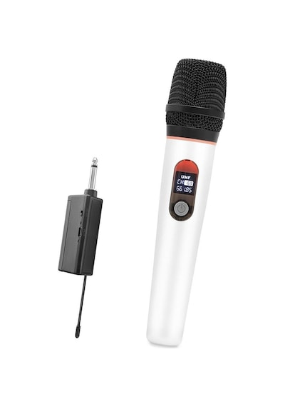 Kablosuz Uhf El Mikrofonu 6.35 Mm - Beyaz Hdx2790b Evimdeyokyok