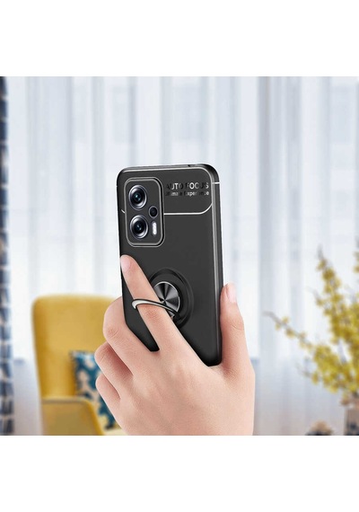 Xiaomi Redmi Note 12 5g Kılıf Zore Ravel Silikon Kapak Siyah