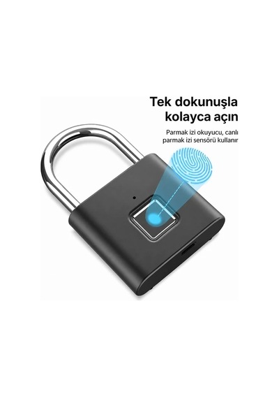 Parmak İzli Asma Kilit