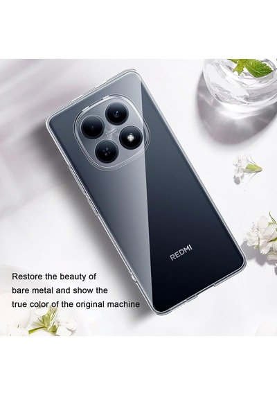Xiaomi Redmi Note 15 İle Uyumlu Kılıf Şeffaf Kamera Korumalı Esnek Silikon Telefon Kılıfı Kapak