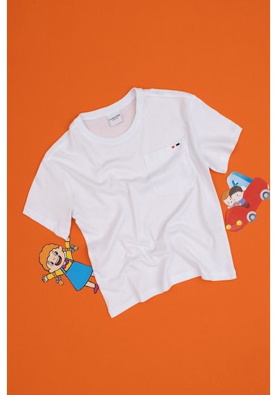 U.s. Polo Assn. Erkek Çocuk Beyaz Tişört 50314946-vr013 Beyaz