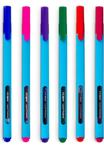 Liqeo F-8027 Fineliner Keçeli Kalem 6’Lı Blister Paket