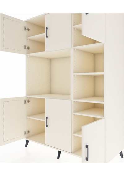 Kronos Dolap 10 Raflı 6 Kapaklı 132x59x195 Aytaşı-aytaşı/aytaşı Aytaşı