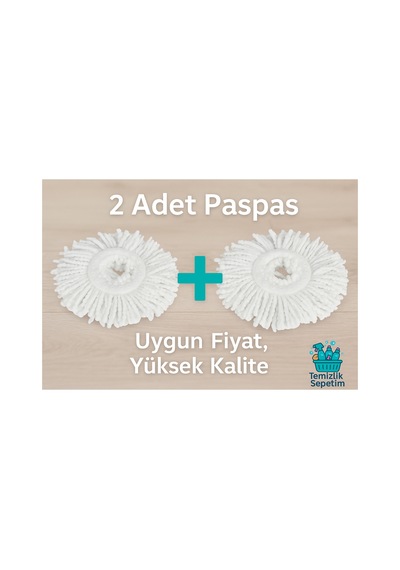 Motek Süper Emici Mikrofiber Paspas 2 Adet Yedek