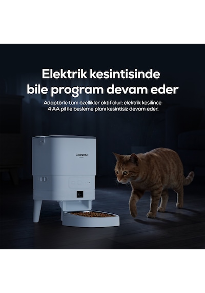 Xenon Smart Akıllı Mama Kabı Kameralı 1080p, 4l, Mobil Kontrol, Çelik Kase, Gece Görüş X8614