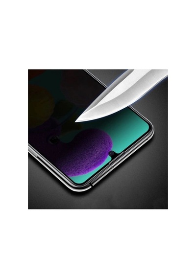 Hubrendy Tedarik Samsung A53 Uyumlu Hayalet Ekran Gizli Tam Kaplayan Kırılmaz Cam Seramik Ekran Koru