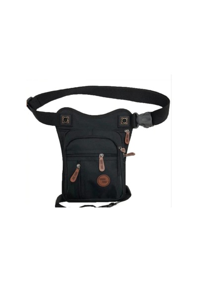 Seventeen YCLSHOP Kanvas Kumaş Çok Gözlü Bel Bacak Omuz Göğüs Motorcu Çanta