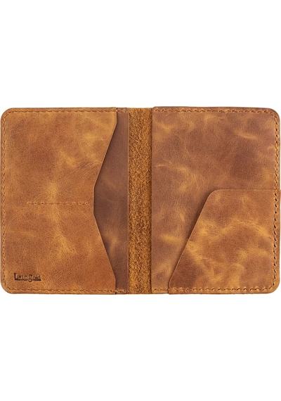 Twingold İsme Özel Pasaport Kılıfı - %100 Rainbow Deri - Ak02003 - Camel Camel