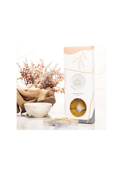 Mitr Balmumu Mum Tealight Mum Çok Renkli