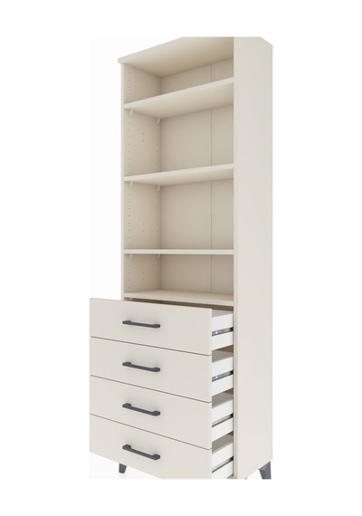 Arges Dolap 4 Raflı 4 Çekmeceli 60x30x182 Aytaşı-aytaşı Aytaşı