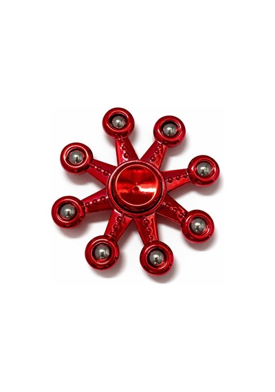 Metal Stres Çarkı Kırmızı 4 Farklı Desenli Fidget Spinner Stres Atıcı Ve Rahatlatıcı Stres Çarkı