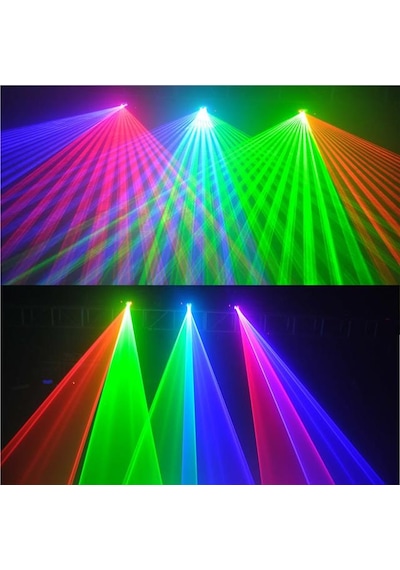 Layu C140gb Yeşil-mavi Çift Renk Beam Efekt Sahne Disko Lazer Işık