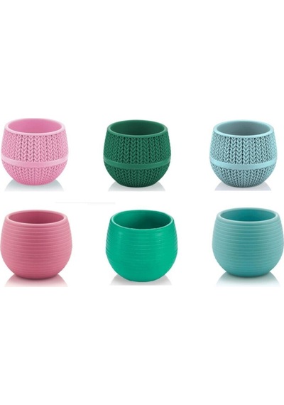 Serada Decor Plant Kaktüs Ve Sukulent Saksısı 0,13l - 6'lı Set