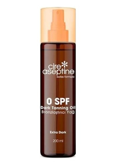 Cireaseptine Transparan 0 Spf Dark Tanning Oil Bronzlaştırıcı Yağ Extra Dark 200ml 16'li Paket