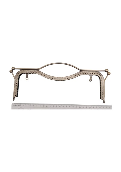 Angel Çanta Aksesuar 27 Cm Üstten Tutmalı Çanta Klipsi Çanta Bursu Antik Metal