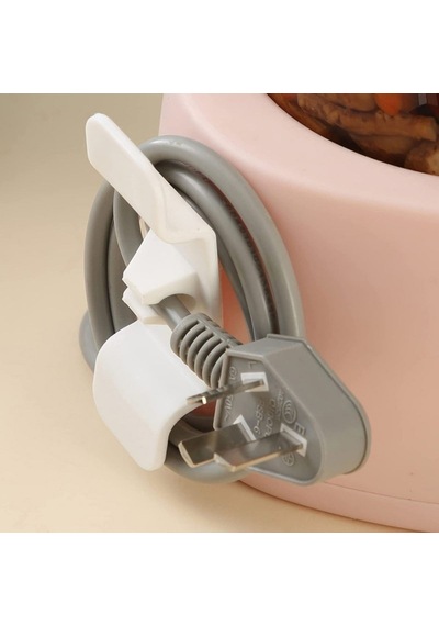 Mcg 6'lı Pratik Kablo Toparlayıcı Yapışkanlı Klips Mutfak Air Fryer Kettle Kahve Tost Makinası