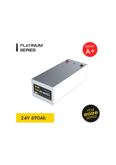 Werer Energy 24V 690Ah LiFePO4 Platinum Series Bluetooth'lu Lityum Demir Fosfat Akü