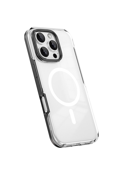 Apple iPhone 16 Pro Uyumlu Magsafe Şarj Özellikli Çıkarılabilir Arka Yüzeyli Polar Siyah Siyah