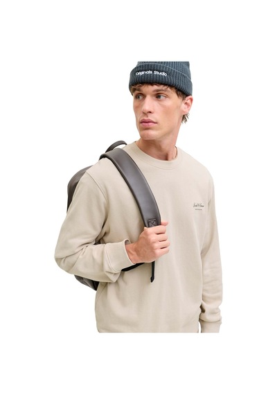 Jack & Jones Jjearchıve Graphıc Sweat Bej Erkek Sweatshirt 000000000102690863