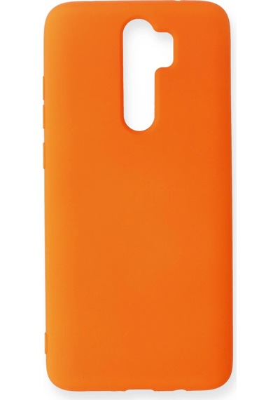 Cosmotex Newface Xiaomi Redmi Note 8 Pro Kılıf Nano İçi Kadife Silikon - Turuncu