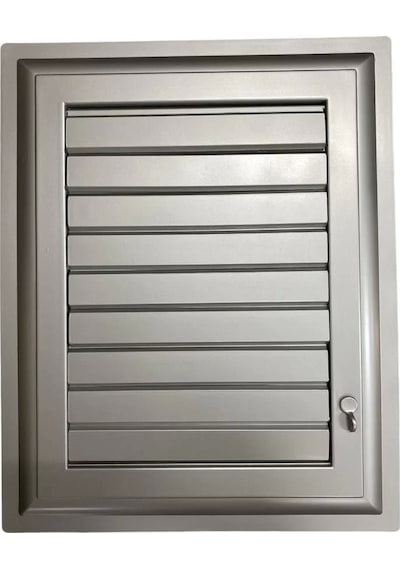 Plastik Menfez 35X55 Gümüş Banyo WC Havalandırma(CLZ)