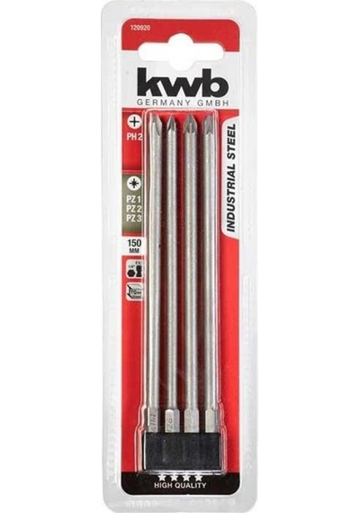 Kwb 120920 Vidalama Uç Seti 4 Parça 150 Mm