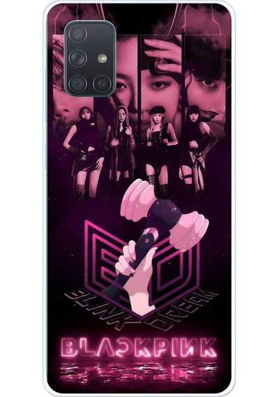 Samsung Galaxy A71 Uyumlu Blackpink Poster Baskılı Silikon Kılıf Renkli