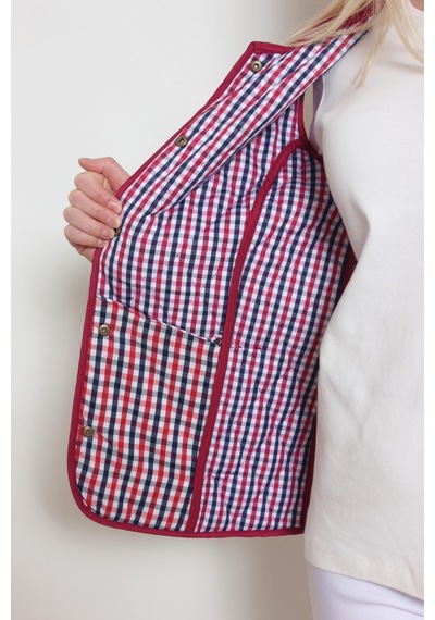 CottonCool Kadın Kapitone Yelek Bordo