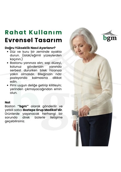 Baston 4 Ayaklı Quadripod Yüksek Kalite Denge Bastonu
