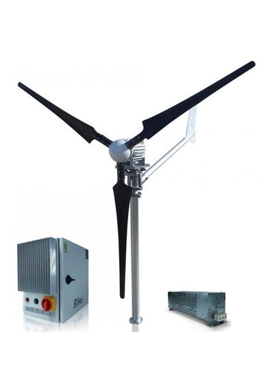 2000w 24v/48v Windsafe Korumalı Rüzgar Türbini + Wind Pro Şarj Kontrol Cihazı İsta-breeze