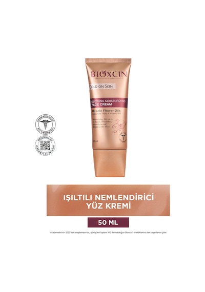 Bioxcin Gold On Skin Işıltılı Nemlendirici Yüz Kremi 50 Ml 2 Adet