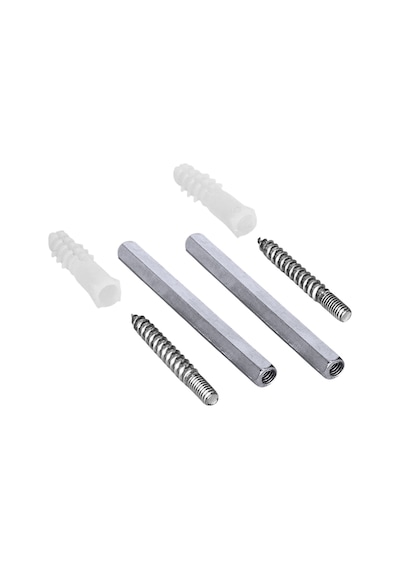 Metal Gizli Raf Tutucu Dekoratif Duvar Bağlantısı 1çift -10cm Gri