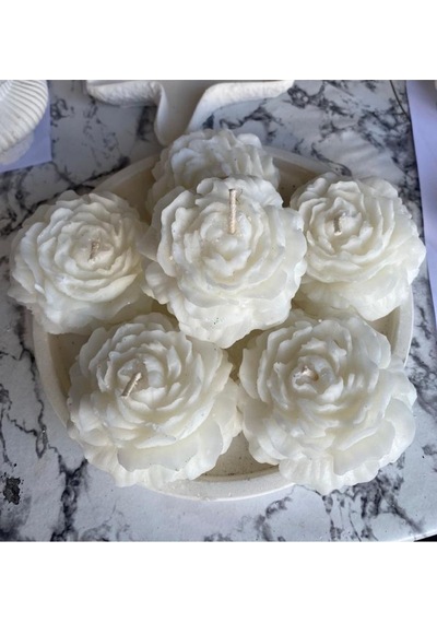 Bernami Mum Pinterest Şakayik Kokulu Mum Beyaz Renk - 2 Adet Diğer