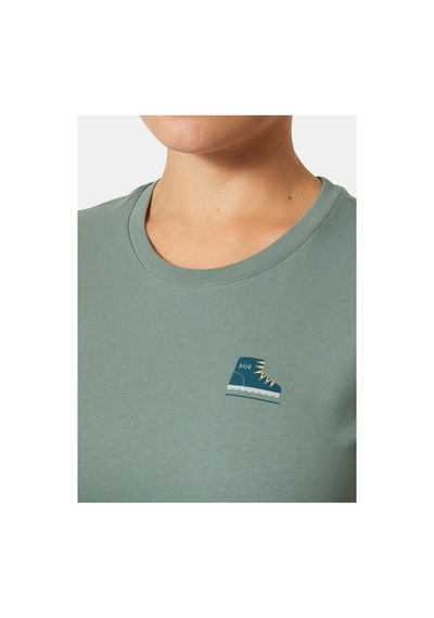Helly Hansen W F2f Organıc Cotton Tee 2.0 T-shırt Yeşil