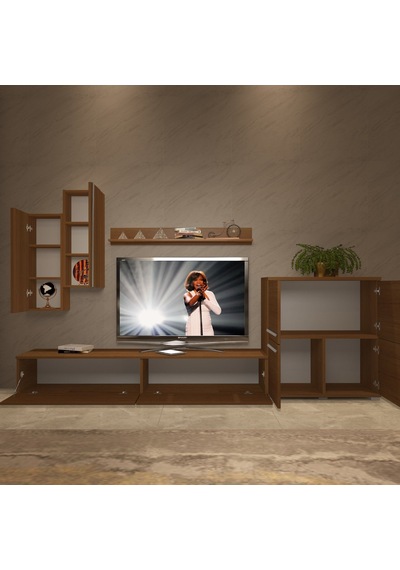 Decoraktiv Eko 6 Mdf Std Tv Ünitesi Tv Sehpası Ceviz