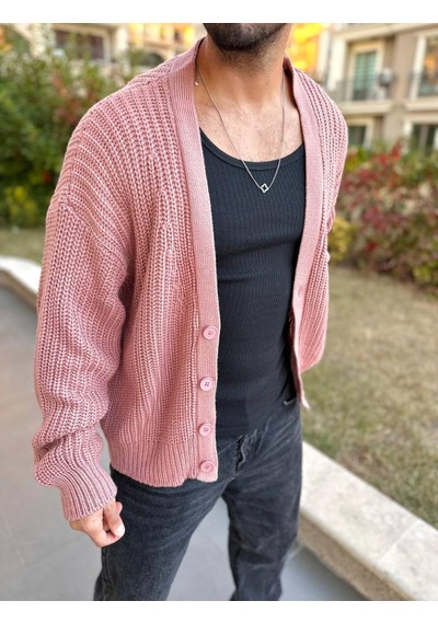 Elku Moda Hırka Triko Örgülü Desenli Örgü Hırka Şal Yaka Tüylenmez Naturel Pamuk Düğmeli Hırka Pembe Elku Moda Hırka Triko Örgülü Desenli Örgü Hırka Şal Yaka Tüylenmez Naturel Pamuk Düğmeli Hırka Pembe