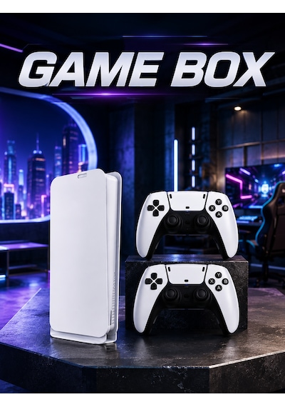 Game Box 3d Çift Oyun Kollu 4k Hd Ekran 20000'den Fazla Oyun Seçeneği 2.4g Kablosuz - Lisinya
