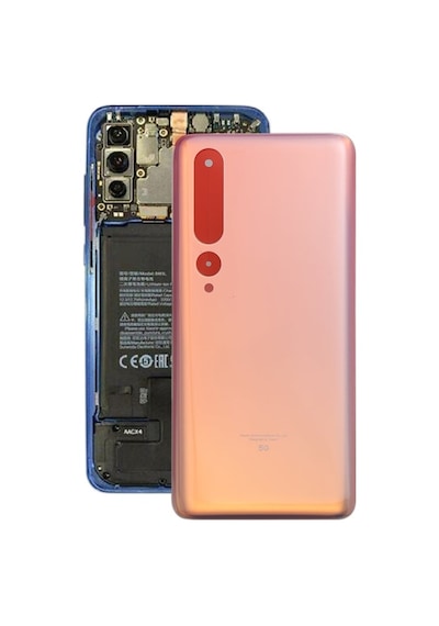 Xiaomi Mi 10 5guyumlu Arka Pil Batarya Kapağı Cam M2001j2g M2001j2ı - Gold