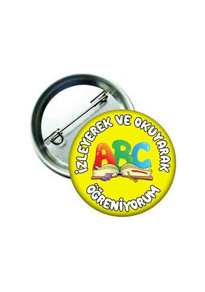 Izleyerek ve Okuyarak Öğreniyorum Öğrenci Rozeti 20 Adet N11.423 Çok Renkli