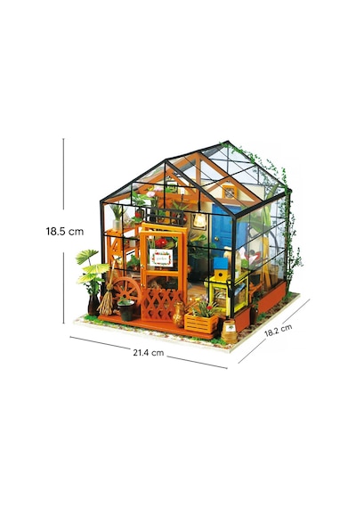 Minyatür Kış Bahçesi 3d Puzzle Ahşap Minyatür Maket Kiti Dıy Kendin Yap