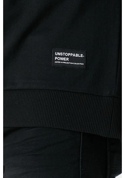 Metalic Erkek Siyah Basic Bisiklet Yaka Sweatshirt Sıyah
