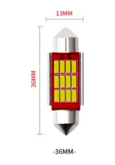 36 Mm Sofit Led Canbus İç Aydınlatma Plaka Tavan Lambası (2 Adet)