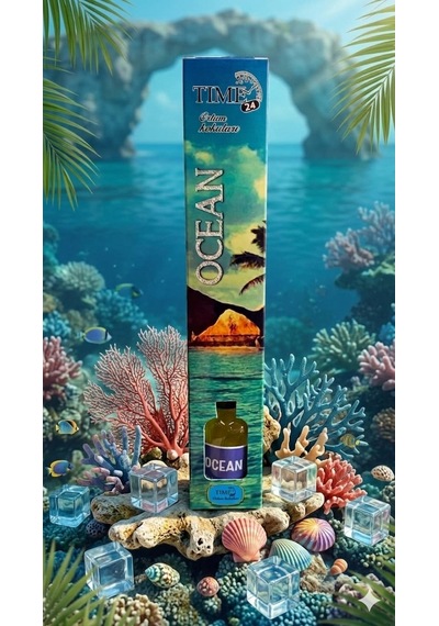 Tıme24 Ocean Oda Kokusu 50 Ml Çubuklu Ortam Kokusu Ferah Deniz Esintisi Ev & Ofis Reed Diffuser Diğer