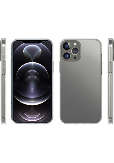 Apple iPhone Uyumlu 15 Pro Max Mrn Süper Silikon Kılıf renksiz